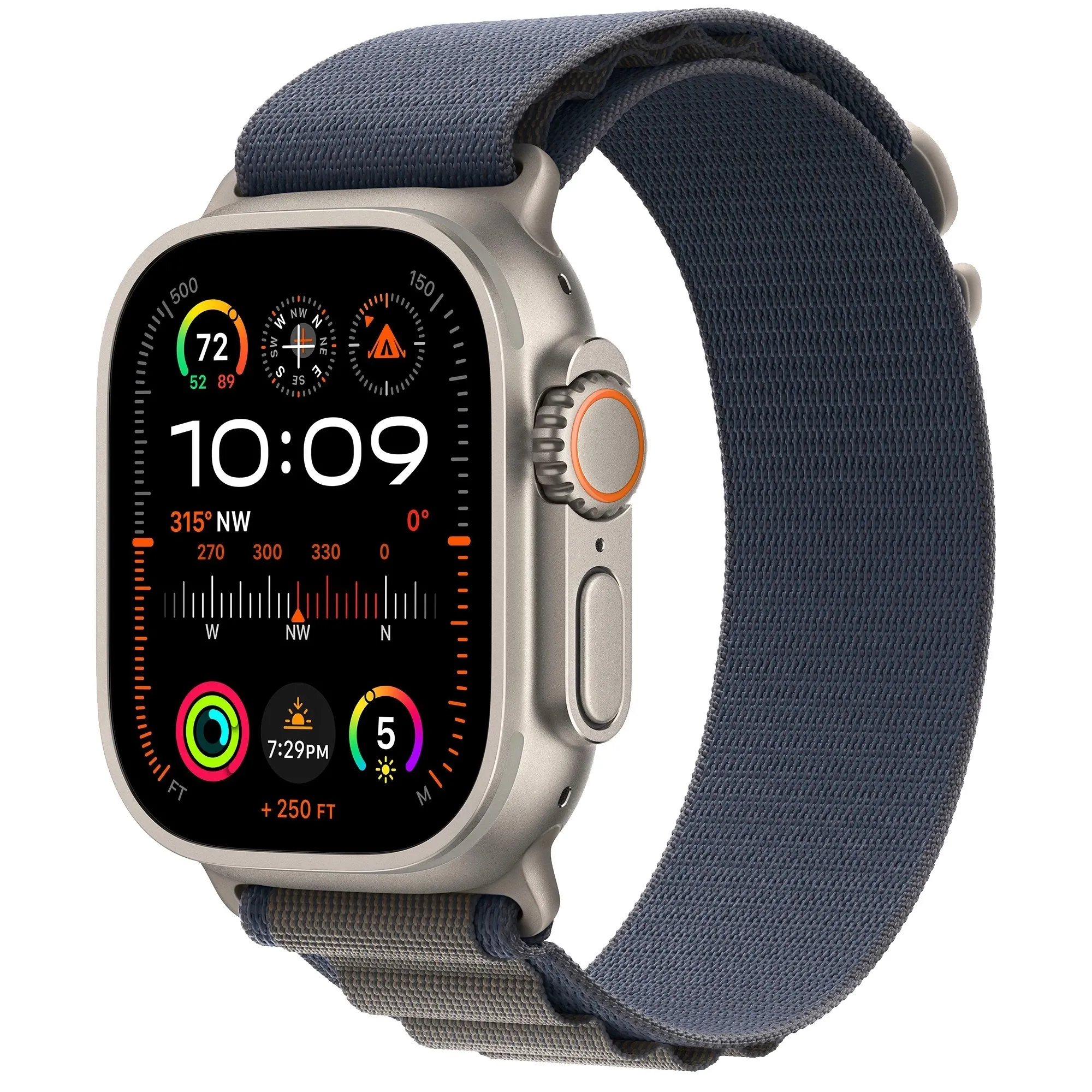 Часы Apple Watch Ultra 2 GPS + Cellular 49mm Titanium Case with Blue Alpine Loop - Medium (MREP3/MRFC3)