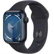 Apple Watch Series 9 GPS 41mm Midnight Aluminum Case w. Midnight Sport Band - S/M (MR8W3)