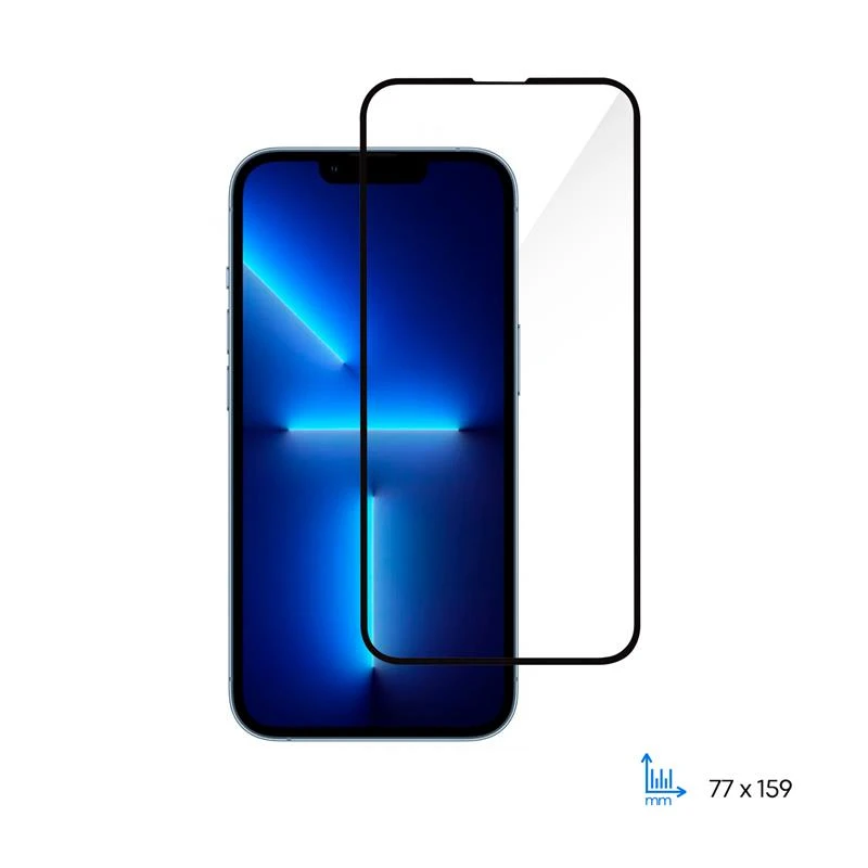 2E Захисне скло Apple iPhone 13/13Pro (6.1), 2.5D FCFG, (1 Pack),black border (2E-IP-13-6.1-SMFCFG-BB) (UA)