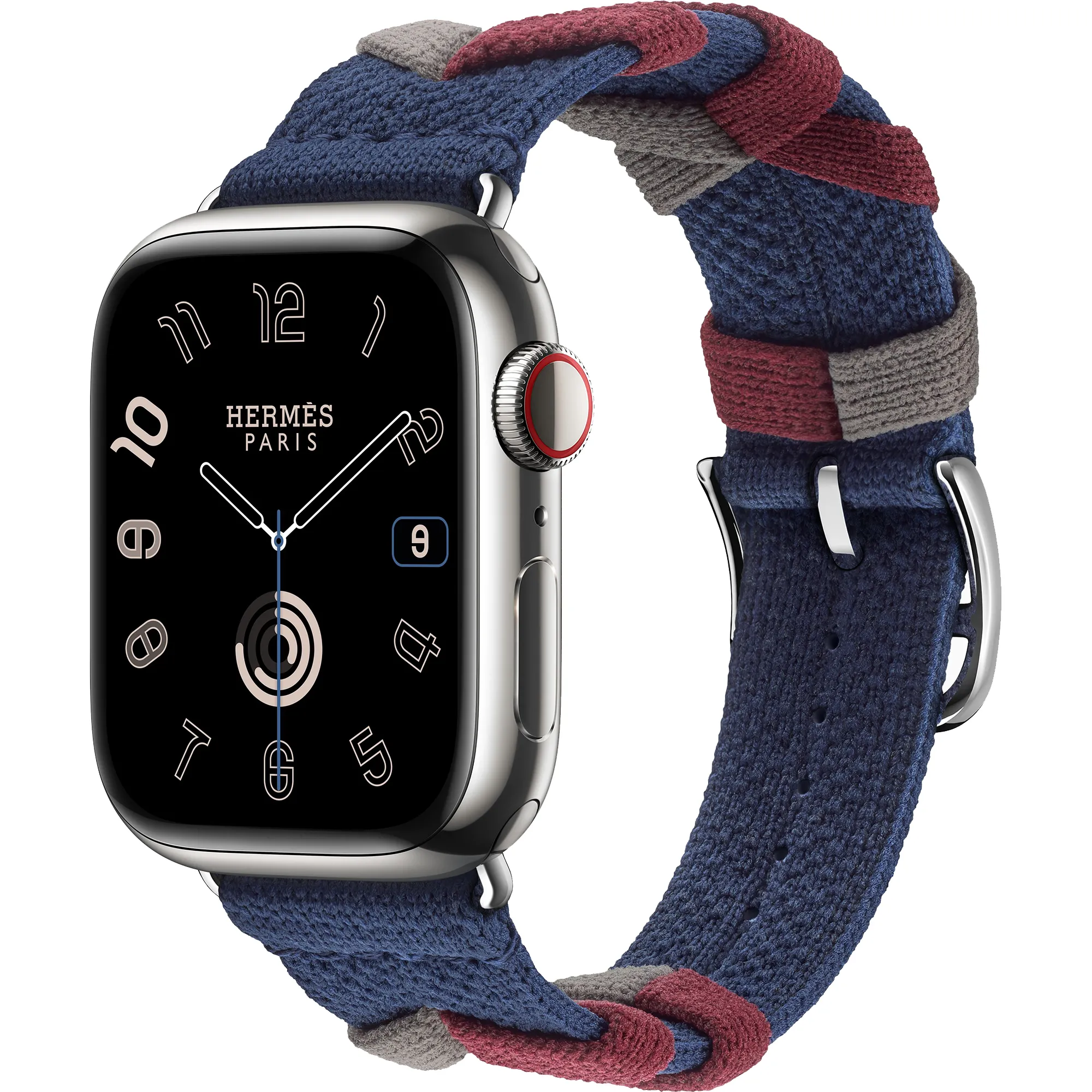 Apple Watch Hermès Series 9 GPS + Cellular, 41mm Silver Stainless