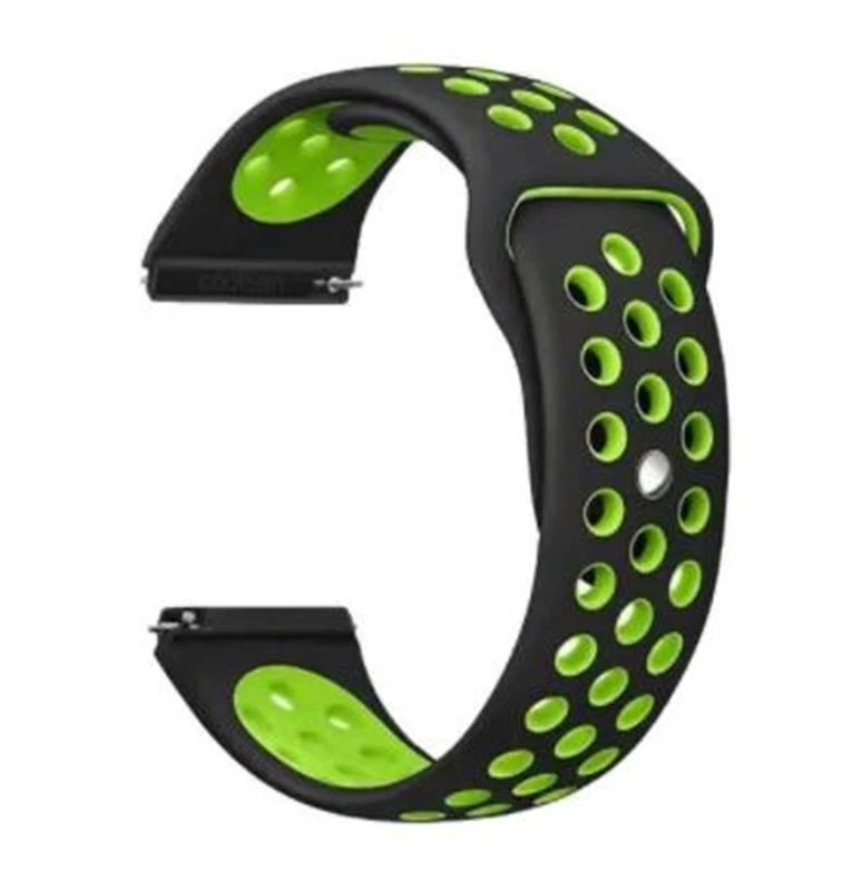 BeCover Vents Style для Xiaomi iMi KW66/Mi Watch Color/Watch S1 Active/Haylou LS01/LS05 Black-Green (705802)