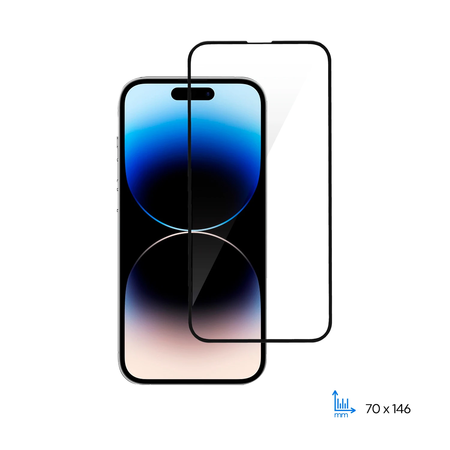 2E Защитное стекло для Apple iPhone 14(6.1), 2.5D FCFG,(1 Pack),black border (2E-IP-14-6.1-SMFCFG-BB) (UA)