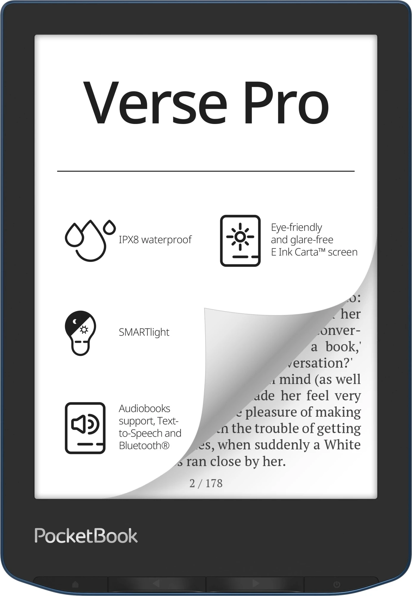 Електронна книга PocketBook 634 Verse Pro Azure (PB634-A-CIS) (UA)