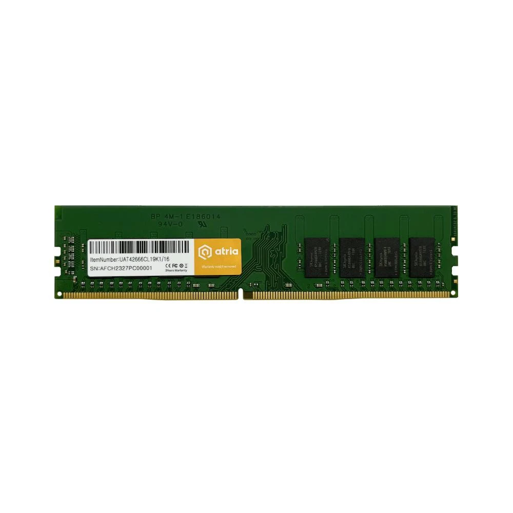 Оперативна пам'ять ATRIA 16 GB DDR4 2666 MHz (UAT42666CL19K1/16) (UA)