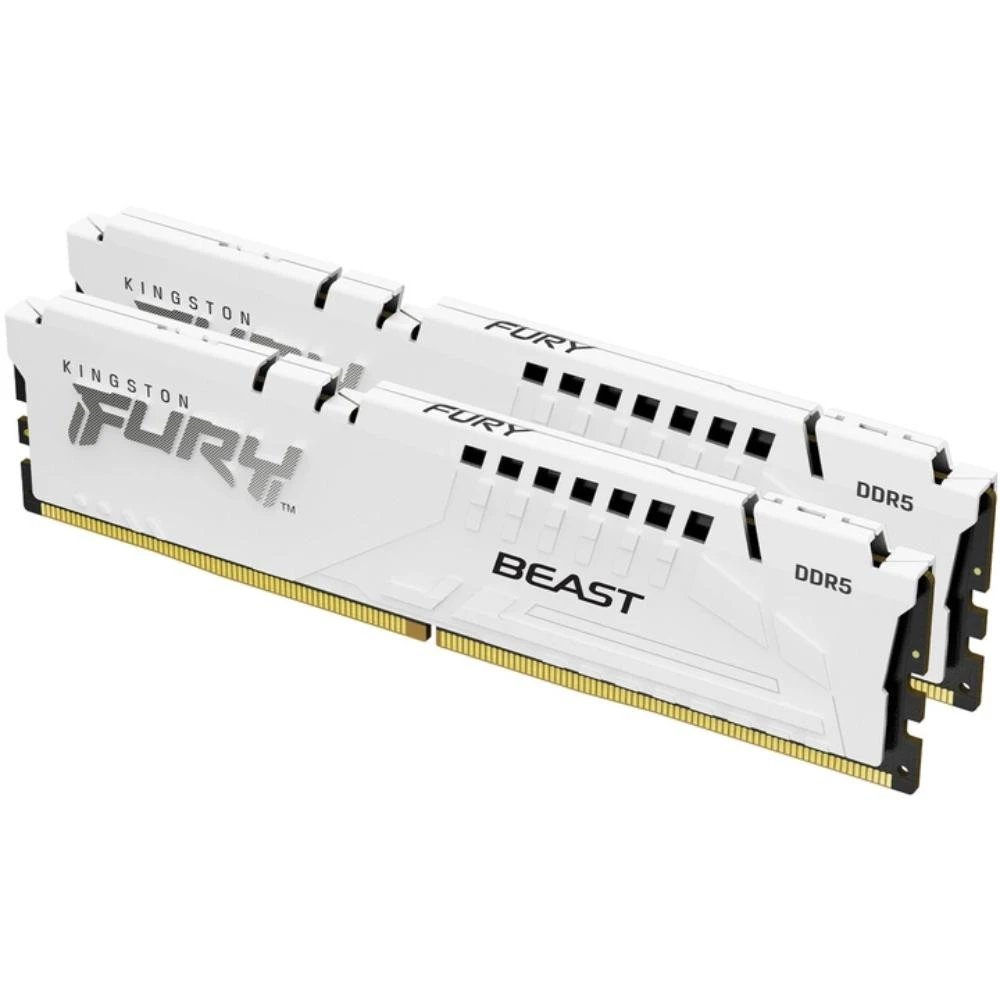 Оперативна пам'ять Kingston FURY 64 GB (2x32GB) DDR5 6000 MHz Beast EXPO White (KF560C36BWEK2-64) (UA)