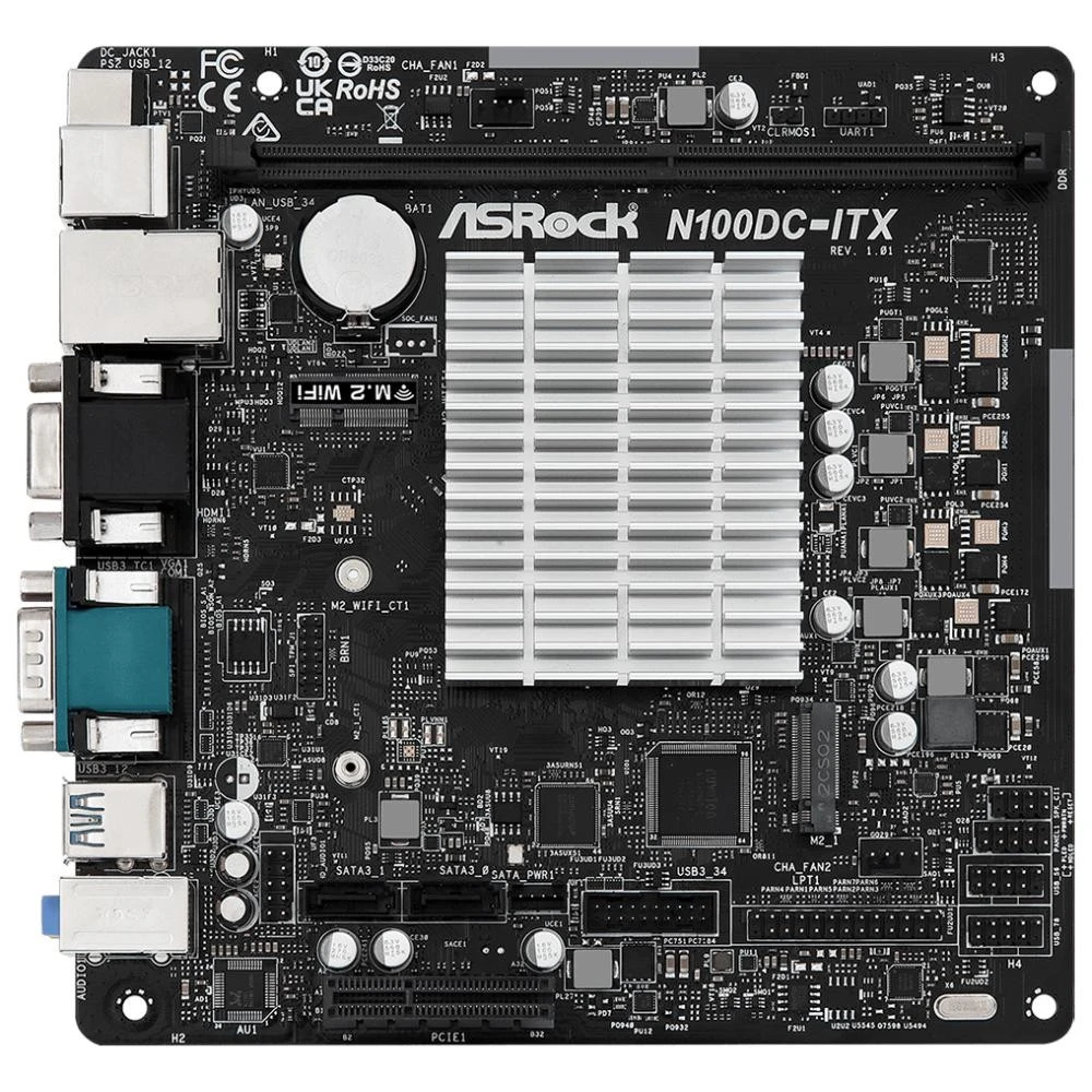 Материнська плата ASRock N100DC-ITX (UA)