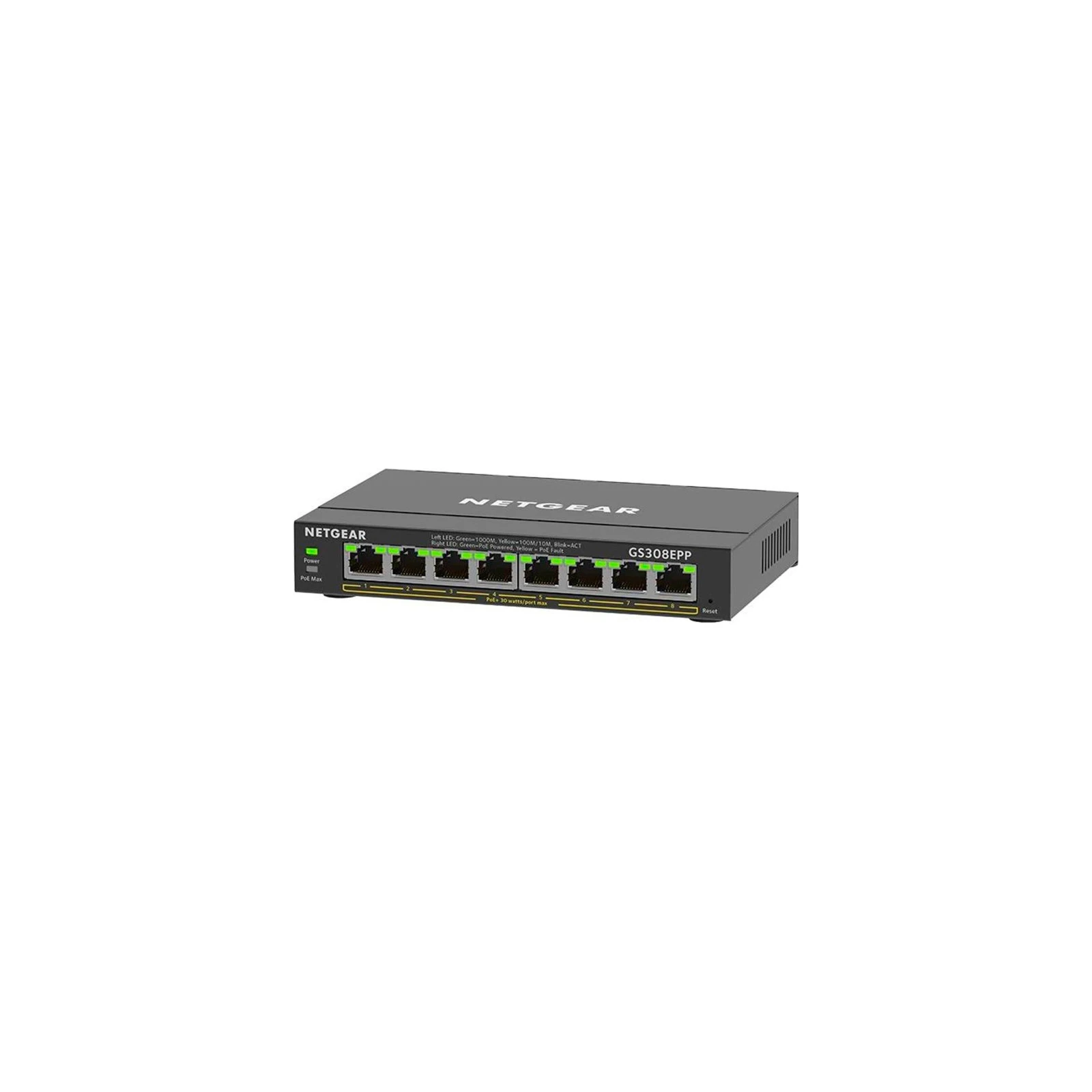 Комутатор мережевий Netgear GS308EPP-100PES (UA)
