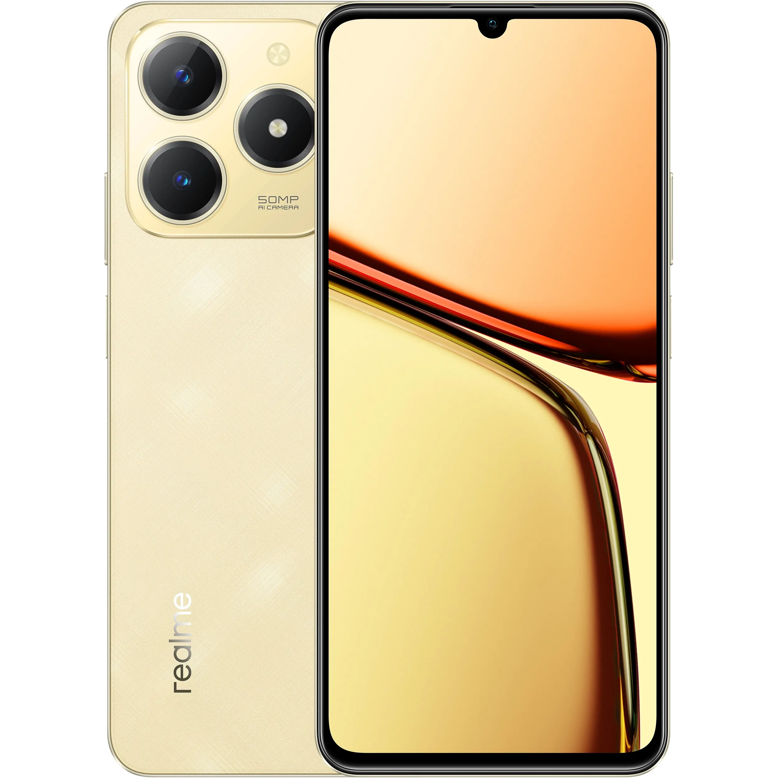 Телефон Realme C61 8/256Gb (RMX3930) NFC Sparkle Gold (UA)
