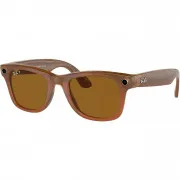 Смарт-очки Ray-ban Meta Wayfarer Shiny Caramel / Brown (RW4008 670683 53-22)