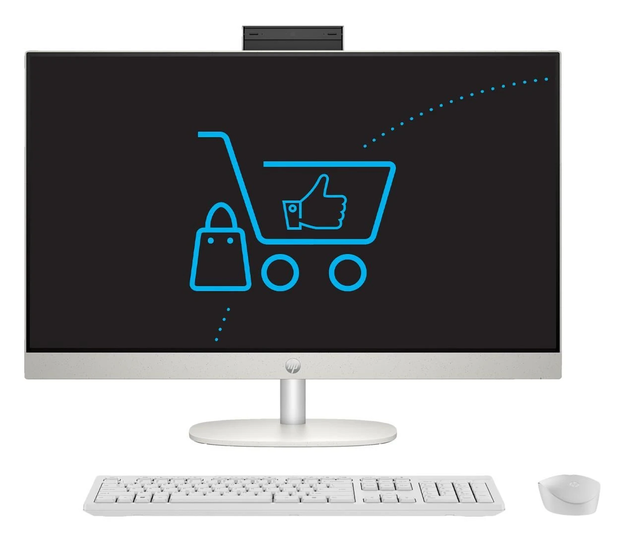 Компьютер HP 24 AiO Ryzen 5-7520U/16GB/512 White (24-cr0184nw (9L728EA)) EU