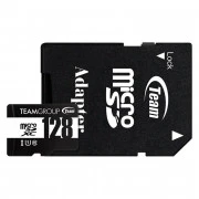 MicroSDHC 128GB UHS-I Class 10 Team Black + SD-adapter (TUSDX128GCL10U03) (UA)
