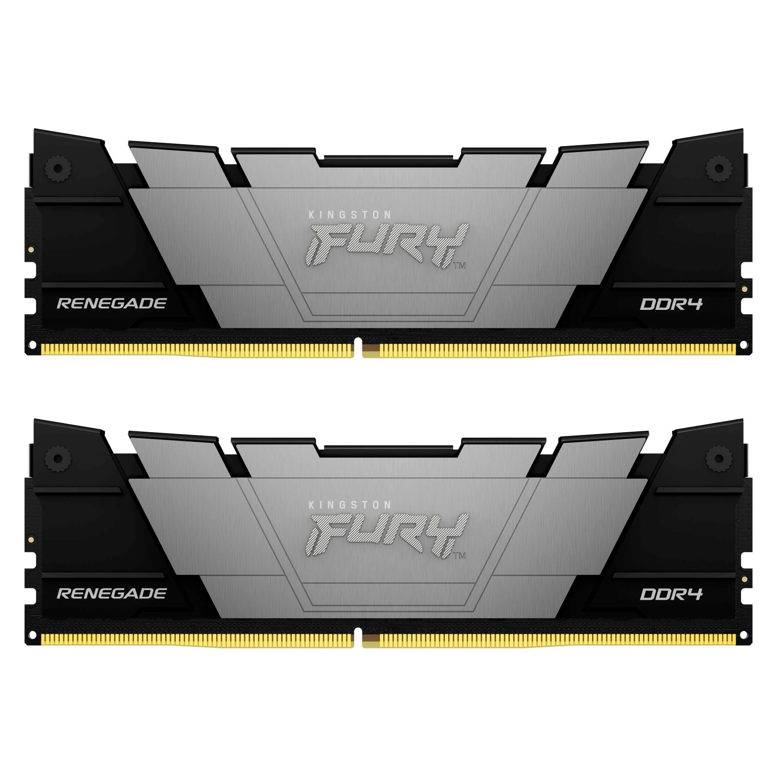Оперативная память DDR4 64GB (2x32GB) 3600 MHz Renegade Black Kingston Fury (ex.HyperX) (KF436C18RB2K2/64) (UA)