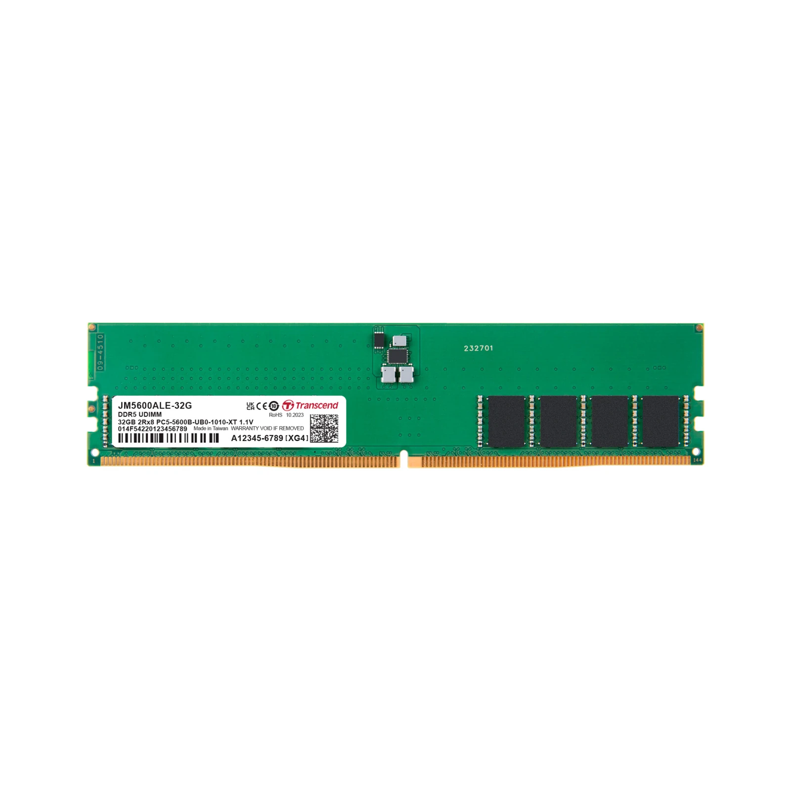 Оперативна пам'ять DDR5 32GB 5600 MHz JetRam Transcend (JM5600ALE-32G) (UA)