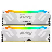 DDR5 64GB (2x32GB) 6400 MHz Renegade RGB White XMP Kingston Fury (ex. HyperX) (KF564C32RWAK2-64) (UA)