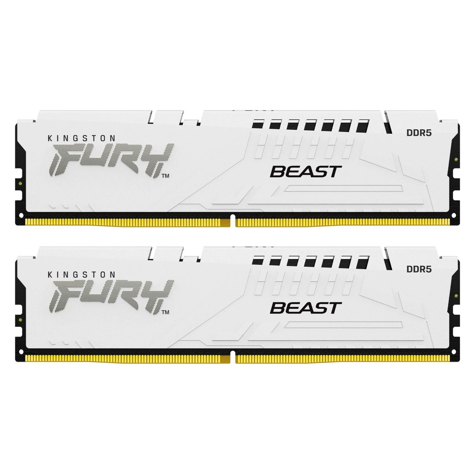 Оперативна пам'ять DDR 64GB (2x32GB) 5600 MHz FURY Beast White Kingston Fury (ex.HyperX) (KF556C40BWK2-64) (UA)