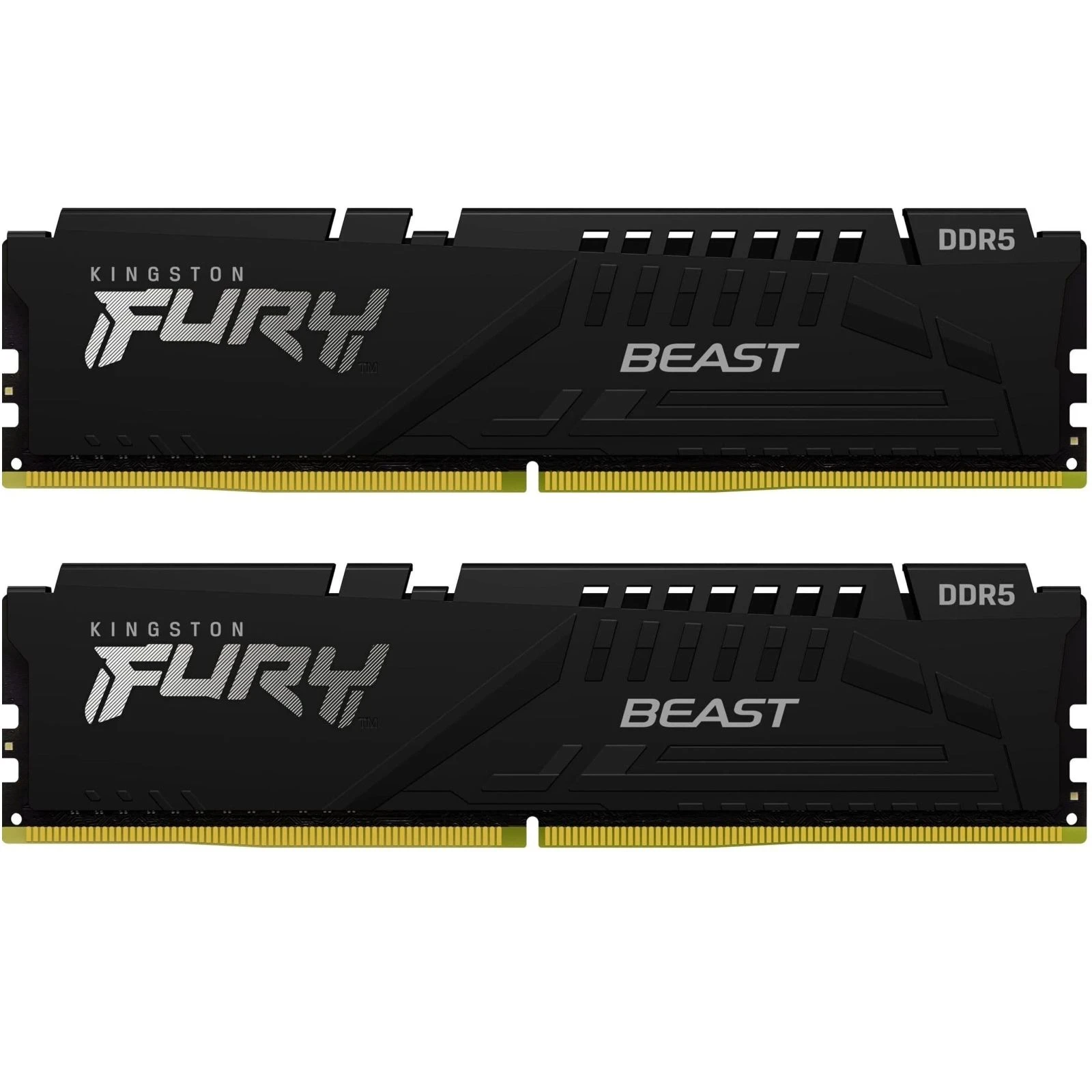 Оперативна пам'ять DDR5 16GB (2x8GB) 5200 MHz FURY Beast Black Kingston Fury (ex.HyperX) (KF552C40BBK2-16) (UA)