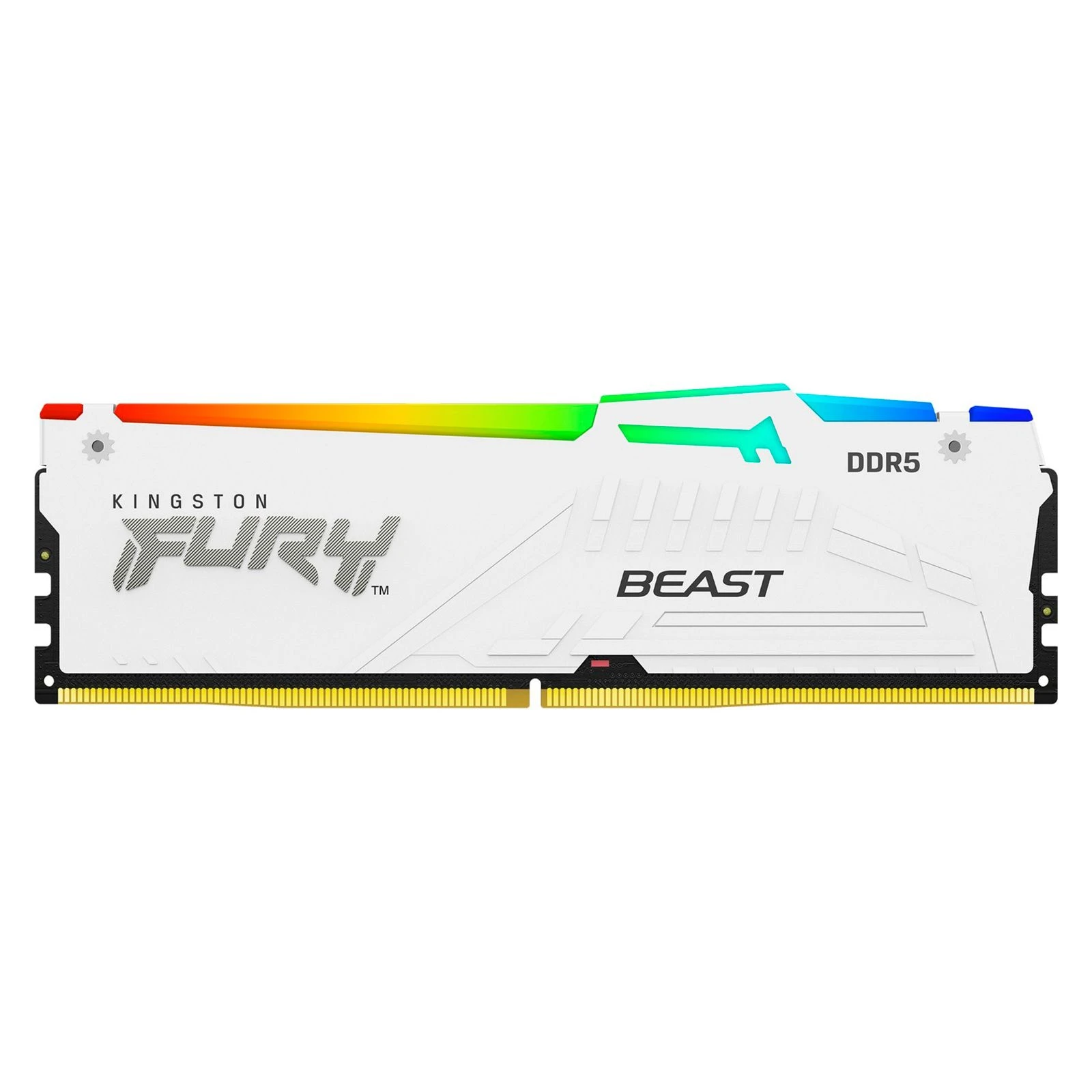 Оперативна пам'ять DDR5 32GB 5600 MHz FURY Beast White RGB Kingston Fury (ex.HyperX) (KF556C40BWA-32) (UA)