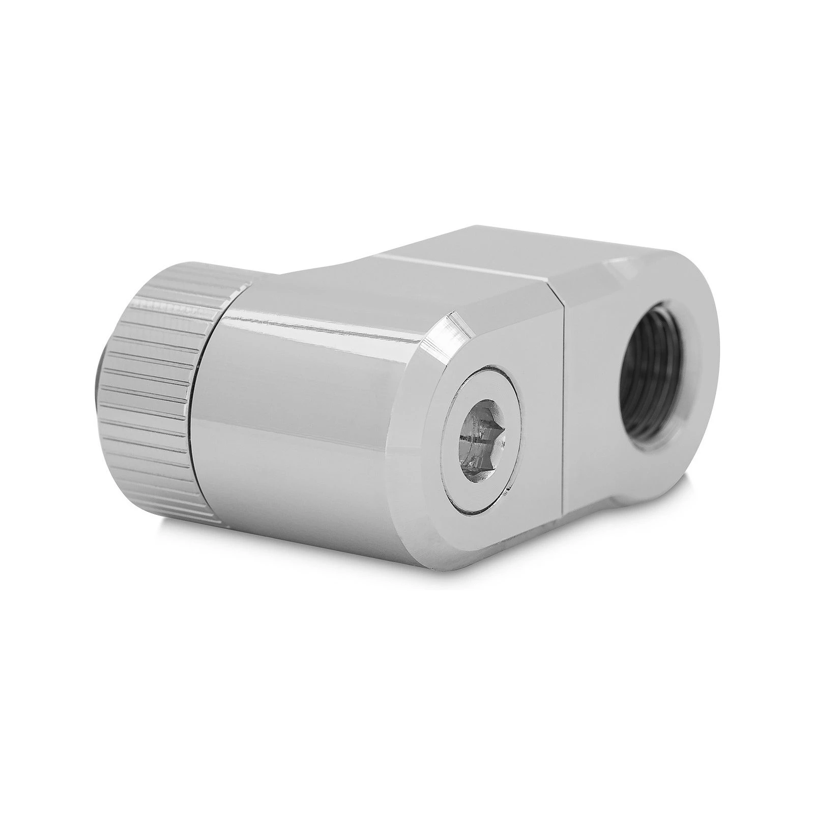 Фітинг для СВО Ekwb EK-Quantum Torque Double Rotary Offset 28 - Nickel (3831109893456) (UA)
