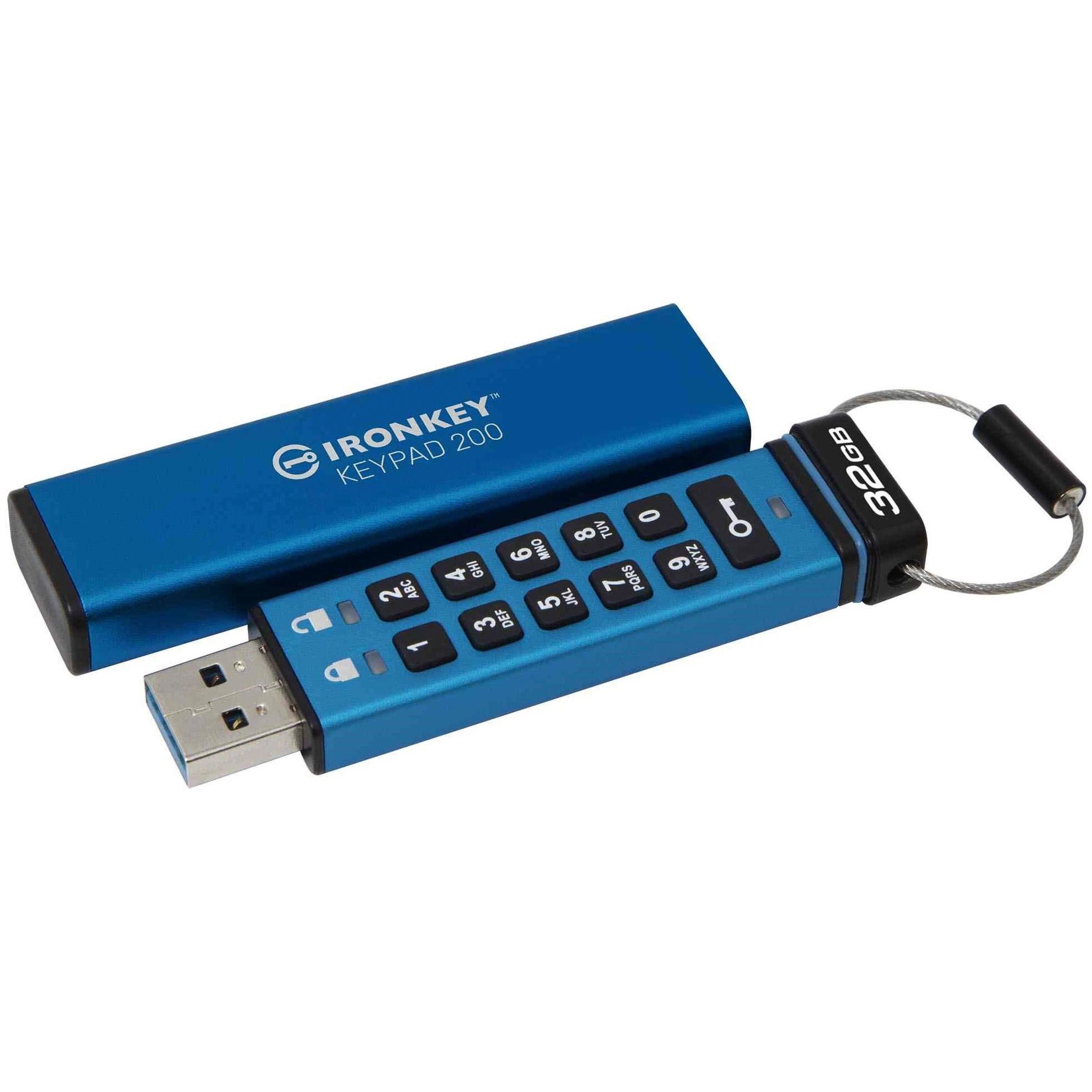 Флеш память Kingston 32 GB IronKey Keypad 200 (IKKP200/32GB) (UA)
