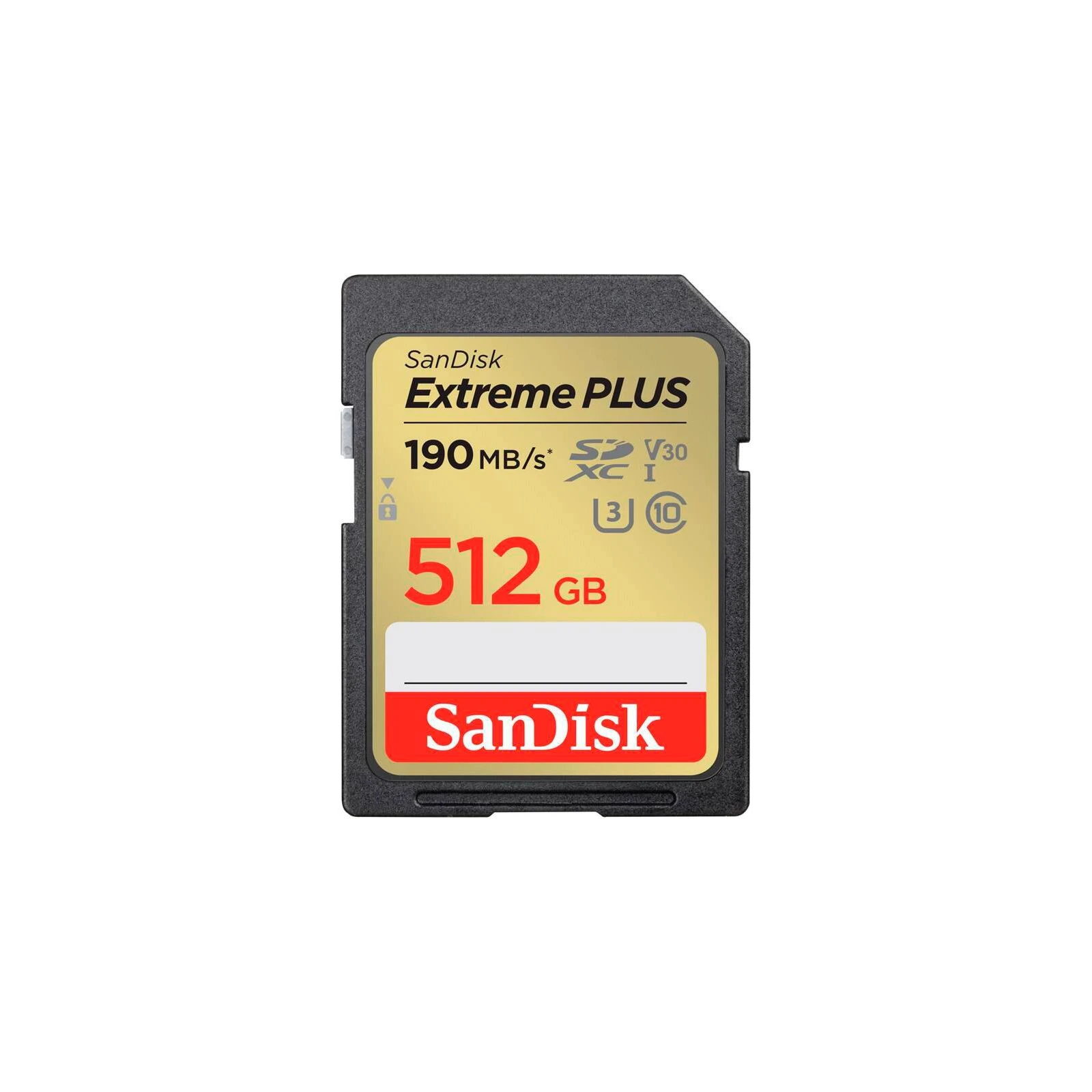 Карта памяти SanDisk 512GB SDXC class 10 UHS-I Extreme Plus (SDSDXWV-512G-GNCIN) (UA)