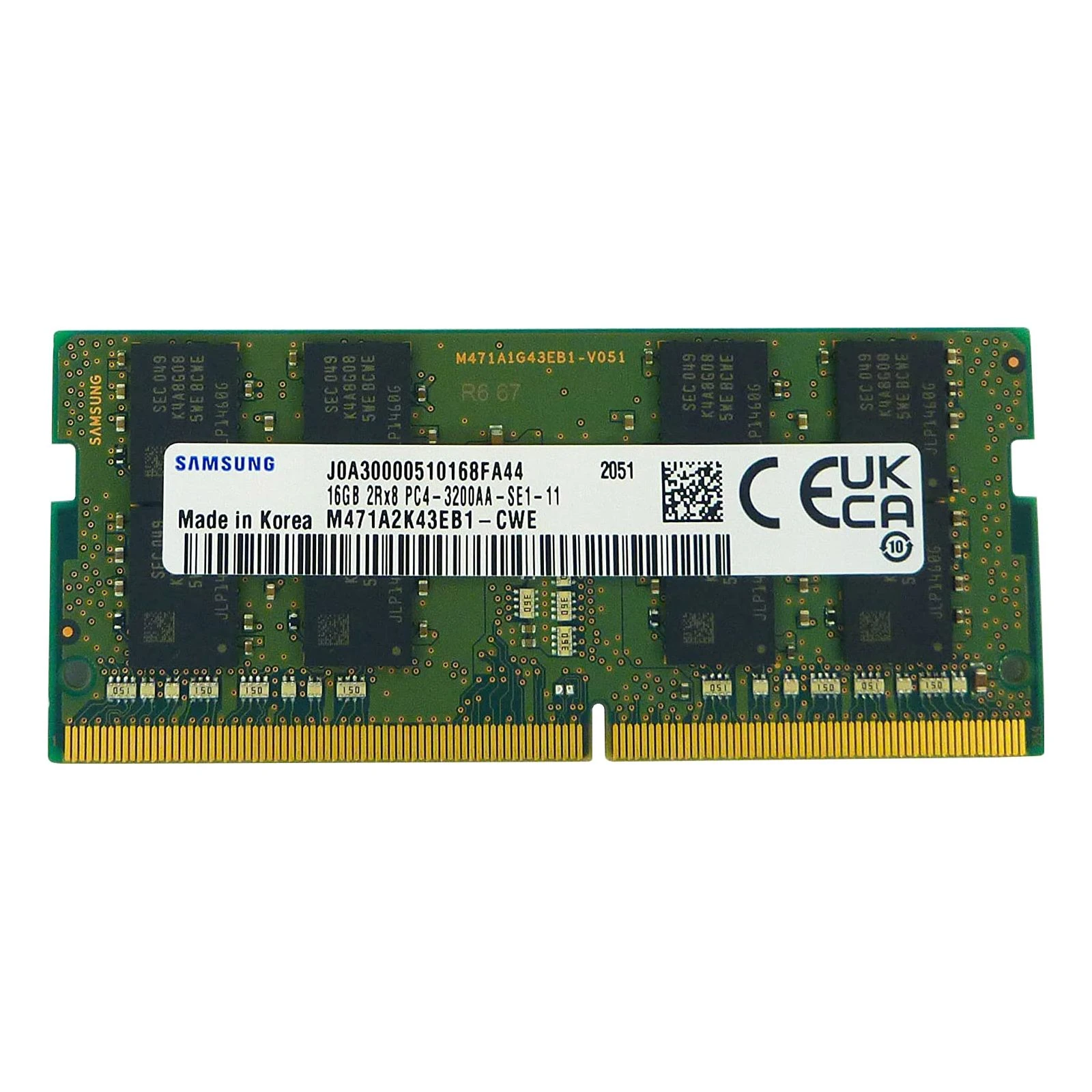 Оперативная память SoDIMM DDR4 16GB 3200 MHz Samsung (M471A2K43EB1-CWE) (UA)