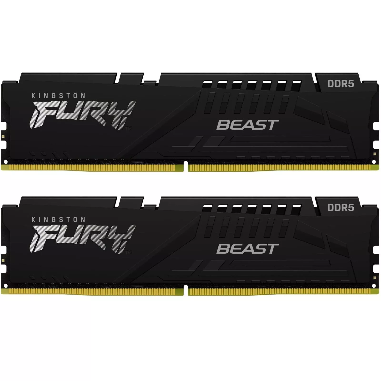 Оперативна пам'ять DDR5 16GB (2x8GB) 5200 MHz FURY Beast Black Kingston Fury (ex.HyperX) (KF552C40BBK2-16) (UA)