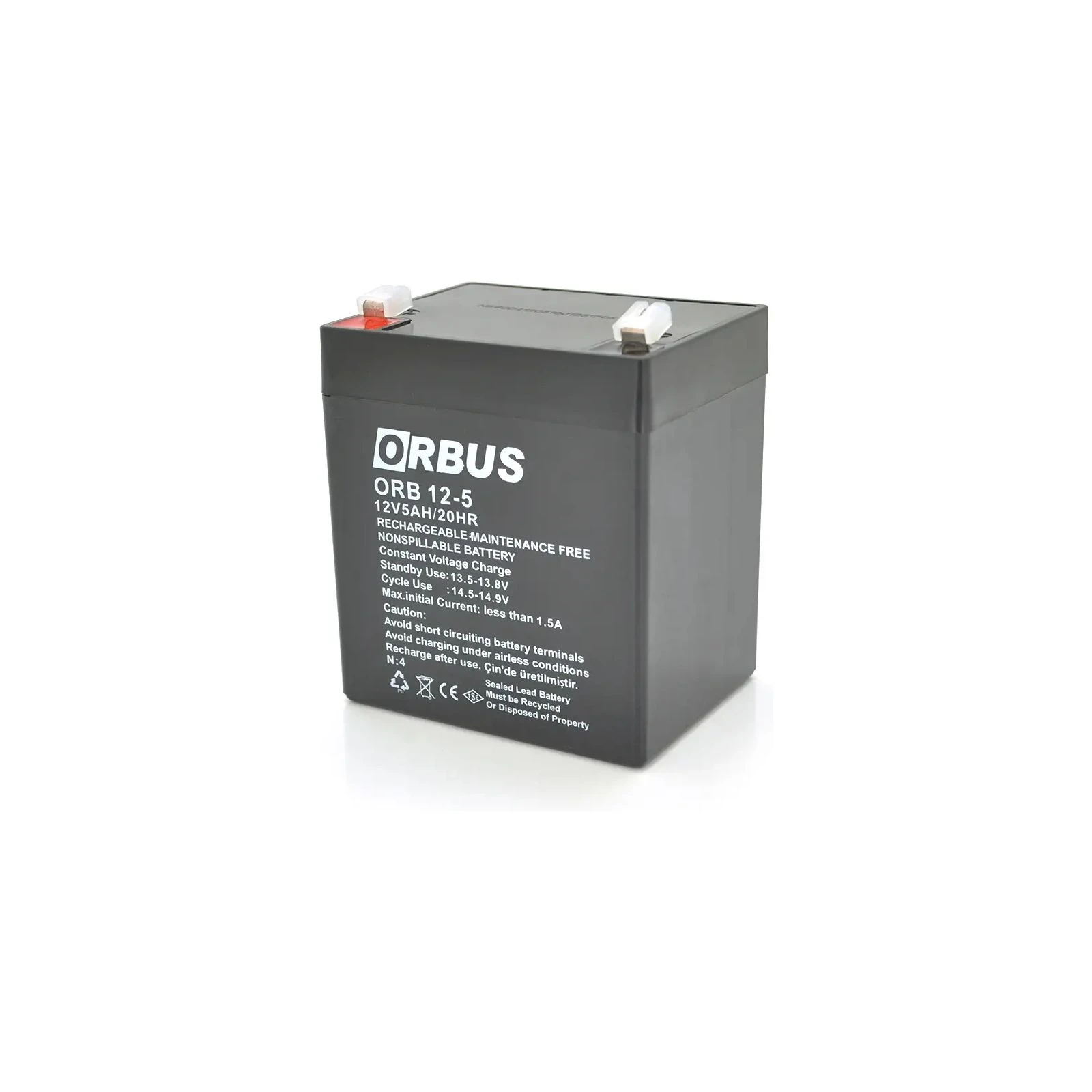 Акумуляторна батарея Orbus 12V 5Ah AGM (ORB12-5) (UA)