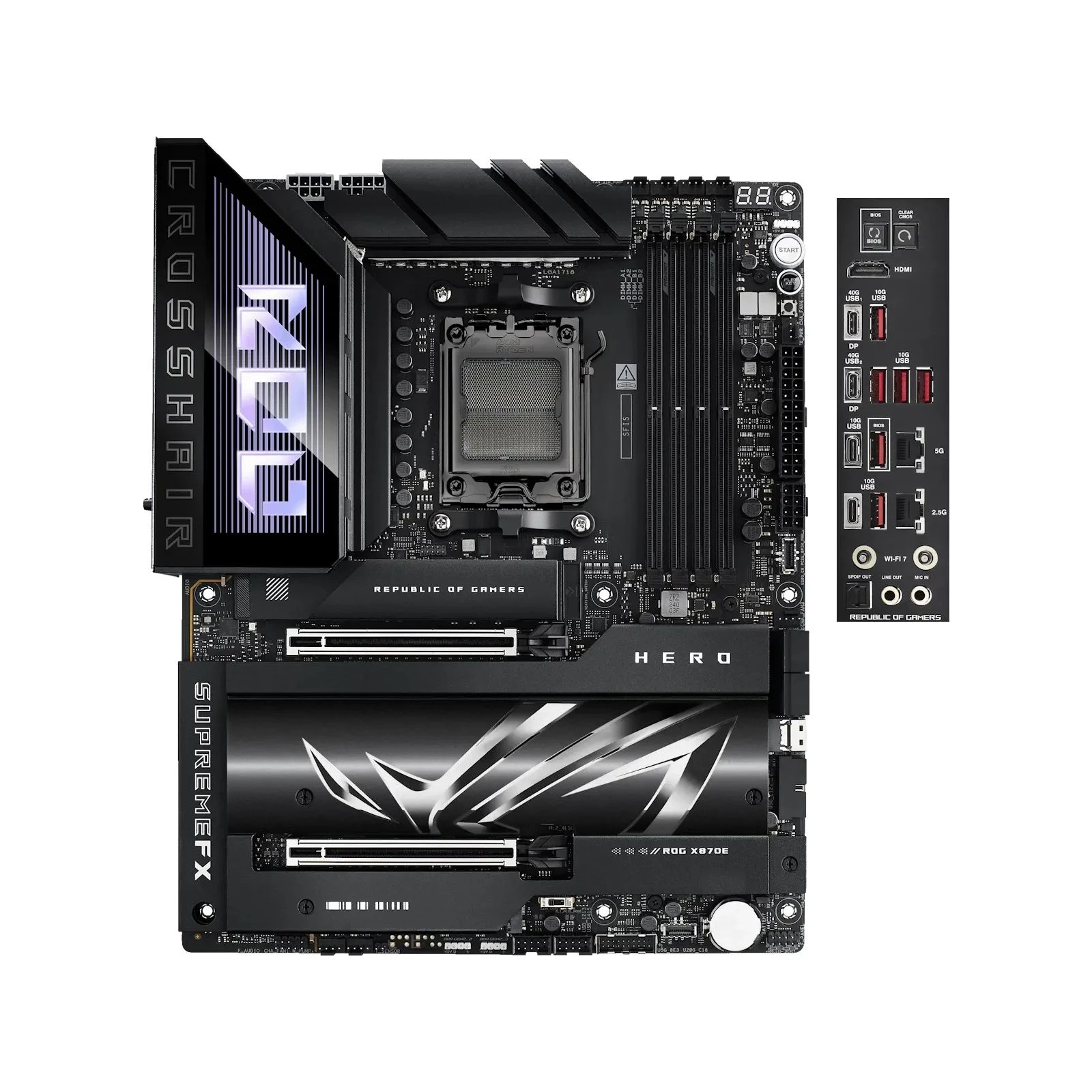 Материнская плата ASUS ROG CROSSHAIR X870E HERO (90MB1IE0-M0EAY0) (UA)