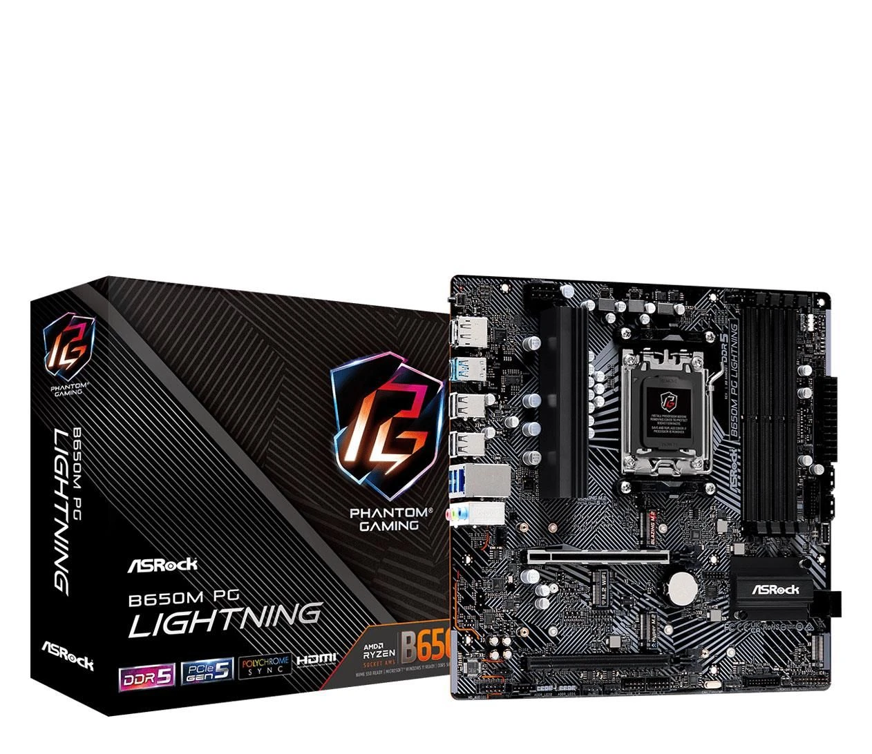 Материнська плата ASRock B650M PG LIGHTNING EU
