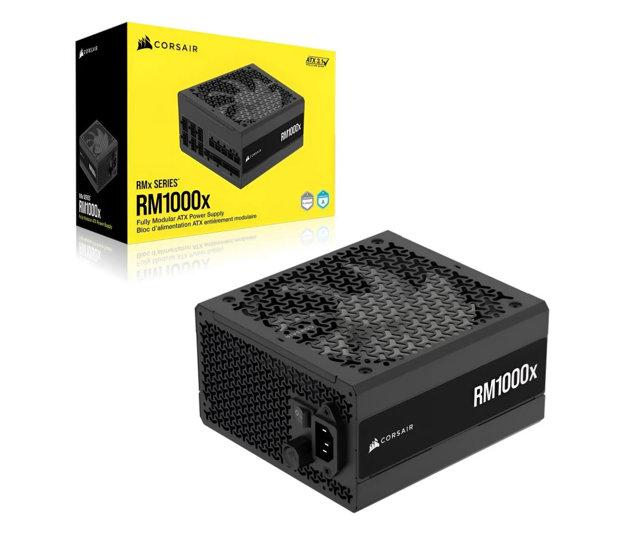 Блок живлення Corsair RM1000x 1000W 80 Plus Gold ATX 3.1 (CP-9020271-EU) EU