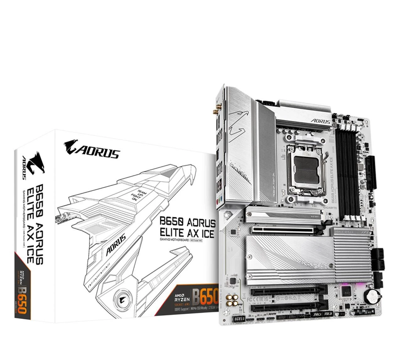 Материнська плата Gigabyte B650 AORUS ELITE AX ICE EU