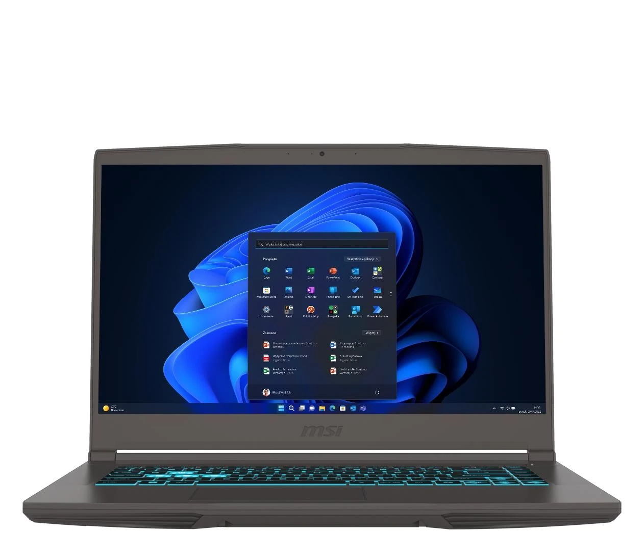 Ноутбук MSI Thin 15 i5-12450H/32GB/512/Win11X RTX4050 (Thin 15 | B12VE-1817XPL)