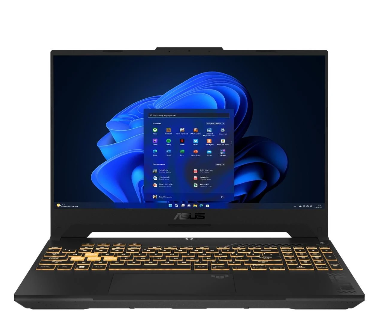 Ноутбук ASUS TUF Gaming F15 i7-12700H/16GB/1TB/Win11X RTX4070 144Hz (FX507ZI4-I7161)