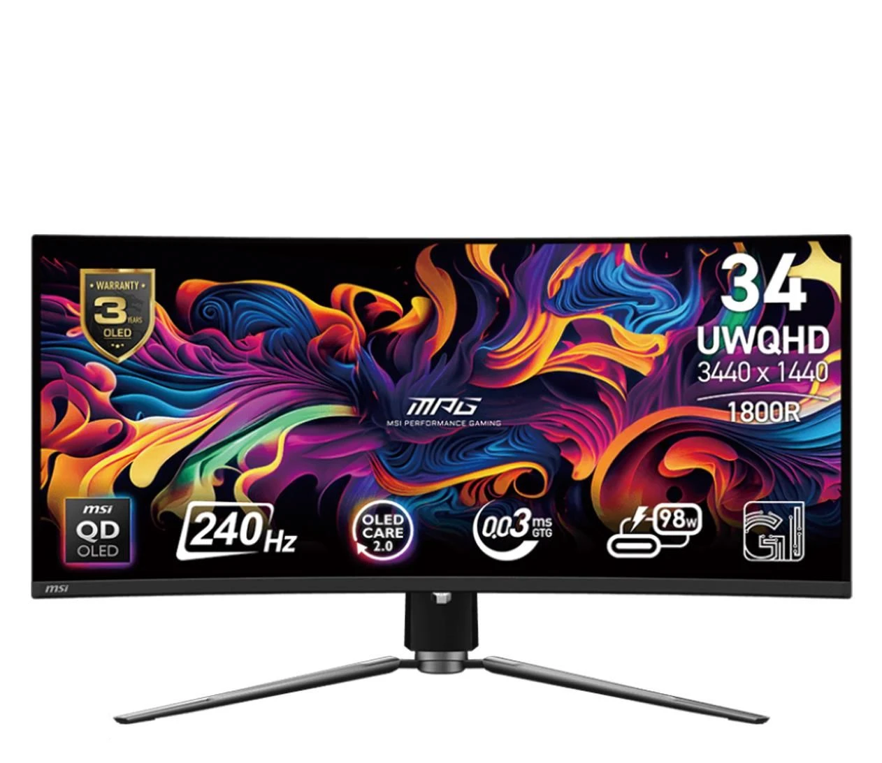 Монитор MSI MPG 341CQPX QD-OLED EU