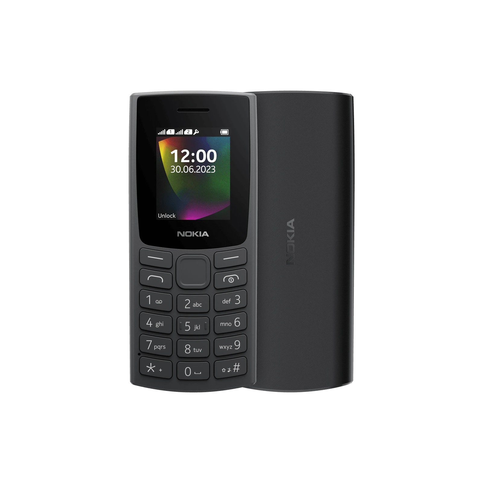 Мобільний телефон Nokia 106 DS 2023 Charcoal (1GF019BPA2C01) (UA)