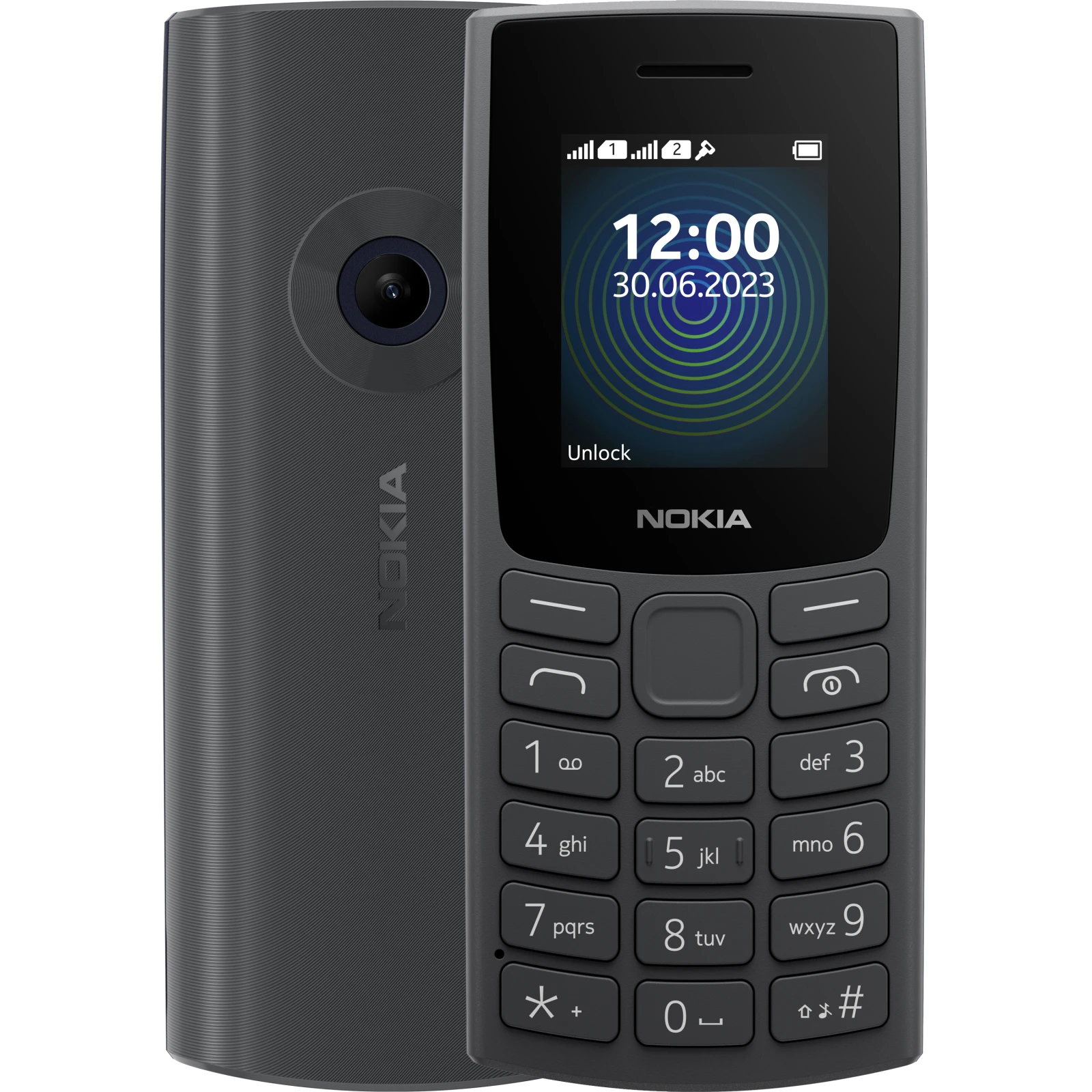 Мобильный телефон Nokia 110 DS 2023 Charcoal (1GF019FPA2C01) (UA)