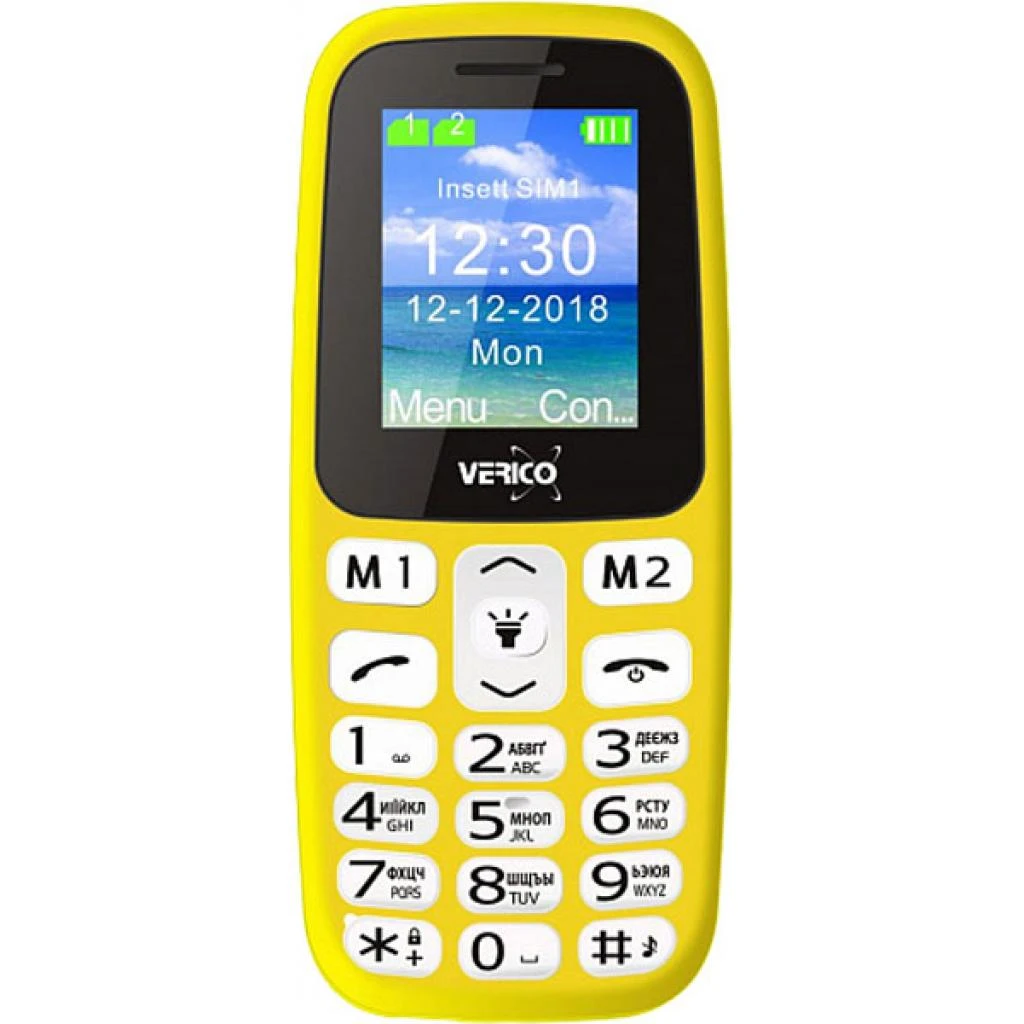 Мобільний телефон Verico Classic A183 Yellow (4713095608278) (UA)