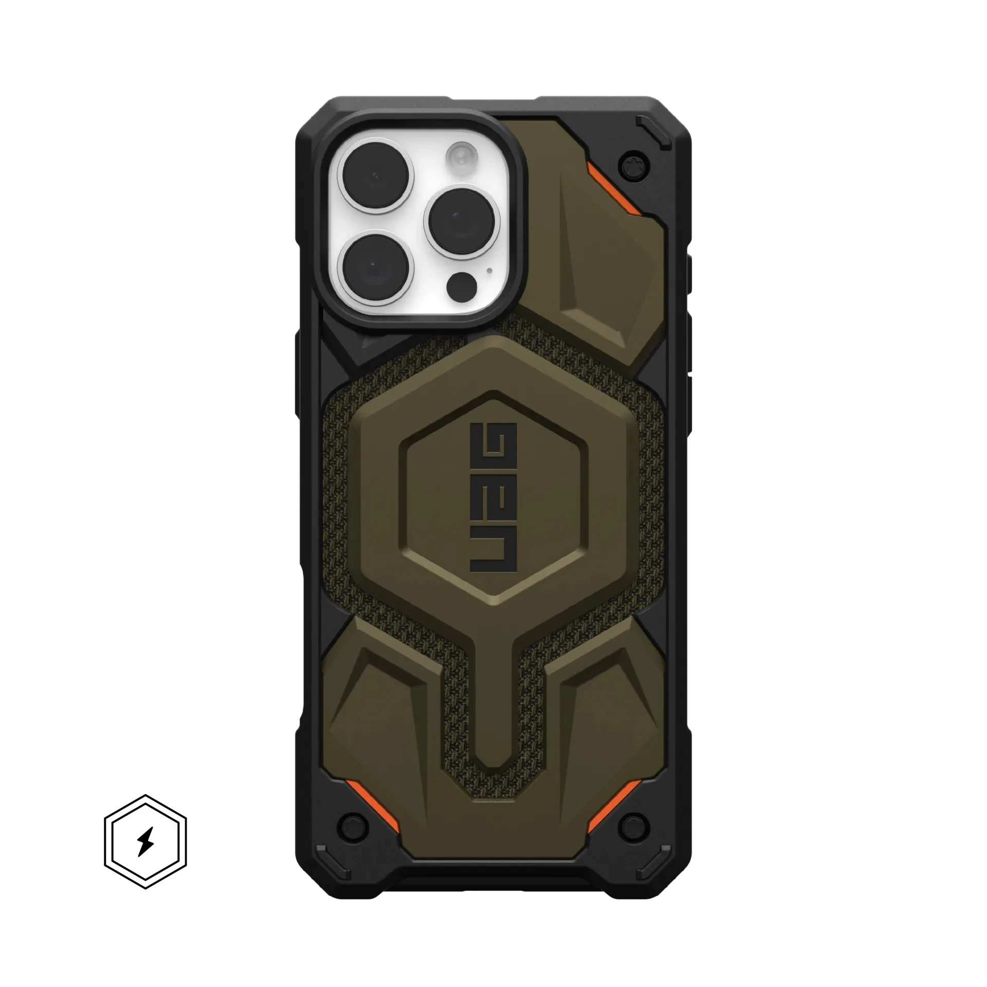 UAG Чехол для iPhone 16 Pro Max, Monarch Pro Magsafe, Kevlar Element Green (11445711397B) (UA)
