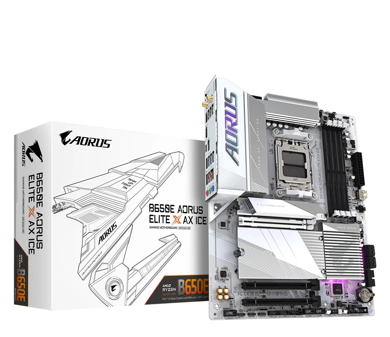 Материнська плата Gigabyte B650E AORUS ELITE X AX ICE EU