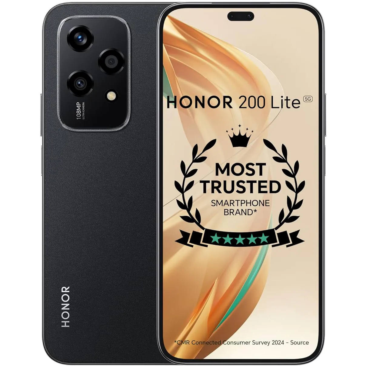 Мобільний телефон Honor 200 Lite 8/256GB Midnight Black Europe