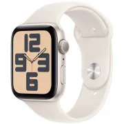 Apple Watch SE 2 GPS 44mm Starlight Aluminium Case with Starlight Sport Band M/L (MXEV3)