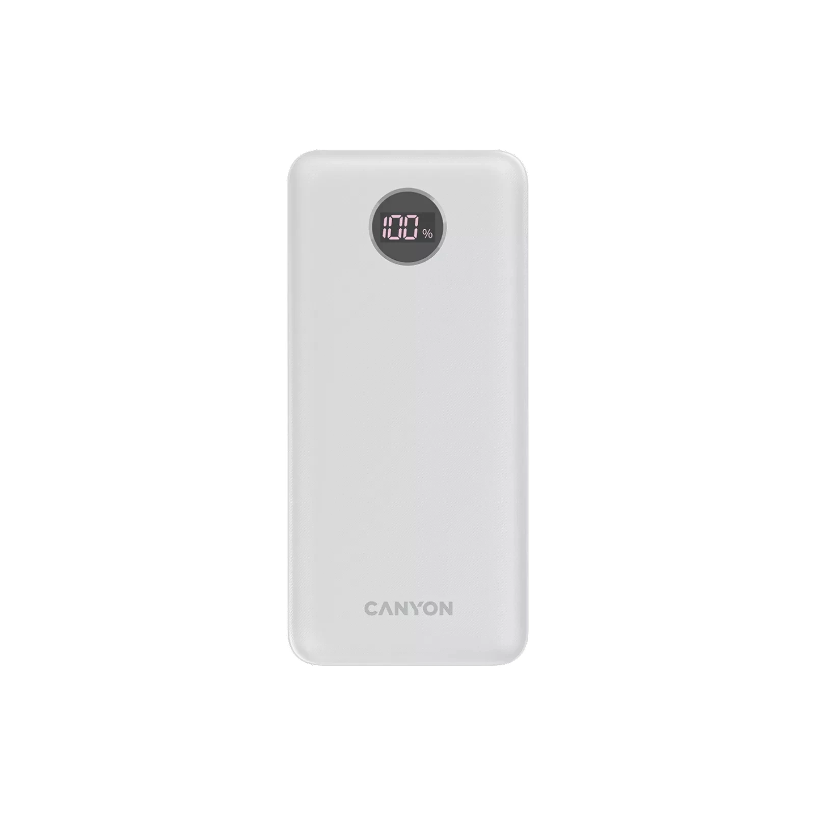 Мобільна батарея Canyon PB-2002 20000mAh, PD/20W, QC/3.0, White (CNE-CPB2002W) (UA)