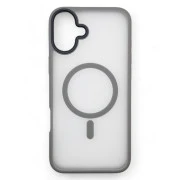 Чохол для мобільного телефону BeCover Metal Buttons Case (MagSafe) для Apple iPhone 16 Gray (712092) (UA)