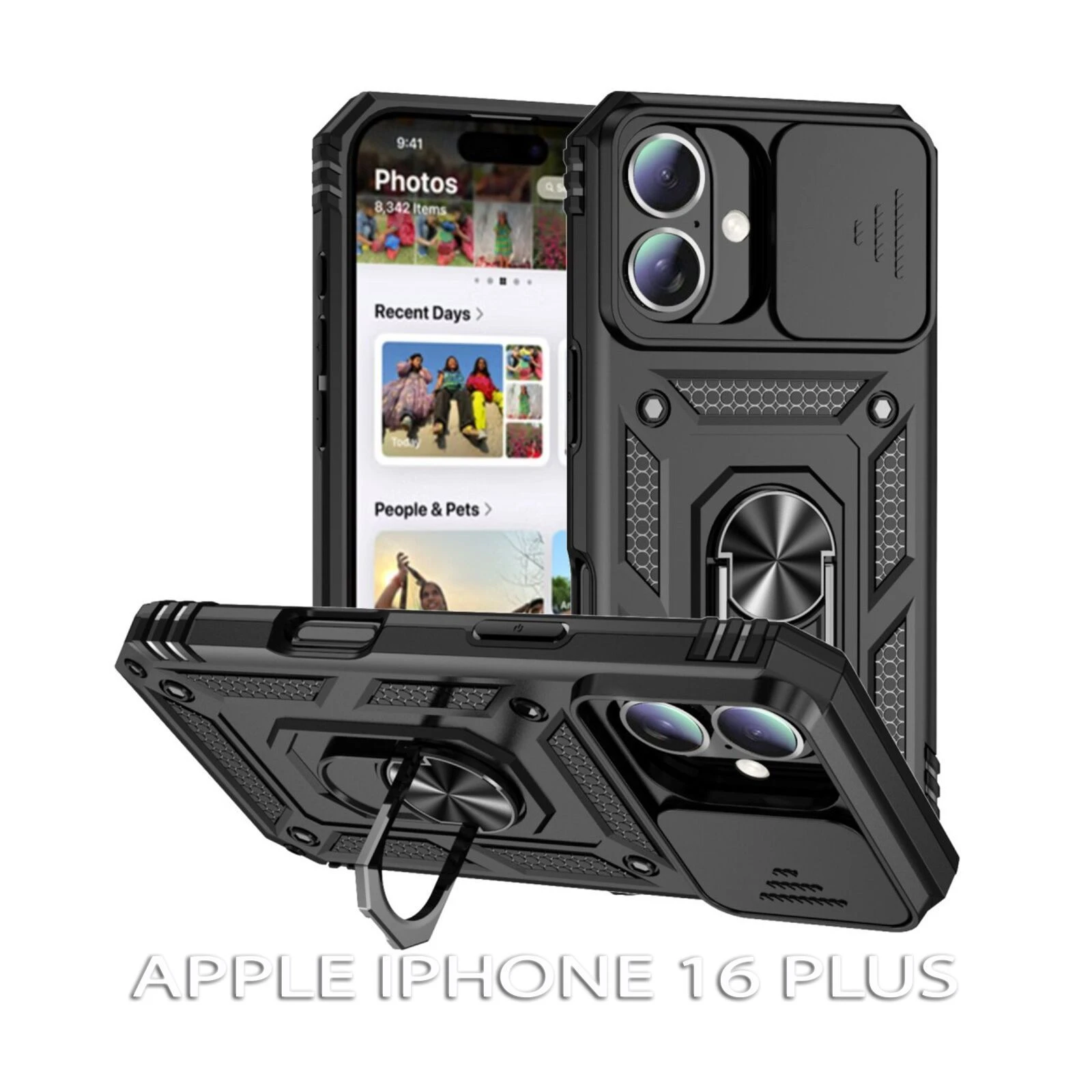 Чохол для мобільного телефону BeCover Military Apple iPhone 16 Plus Black (712154) (UA)