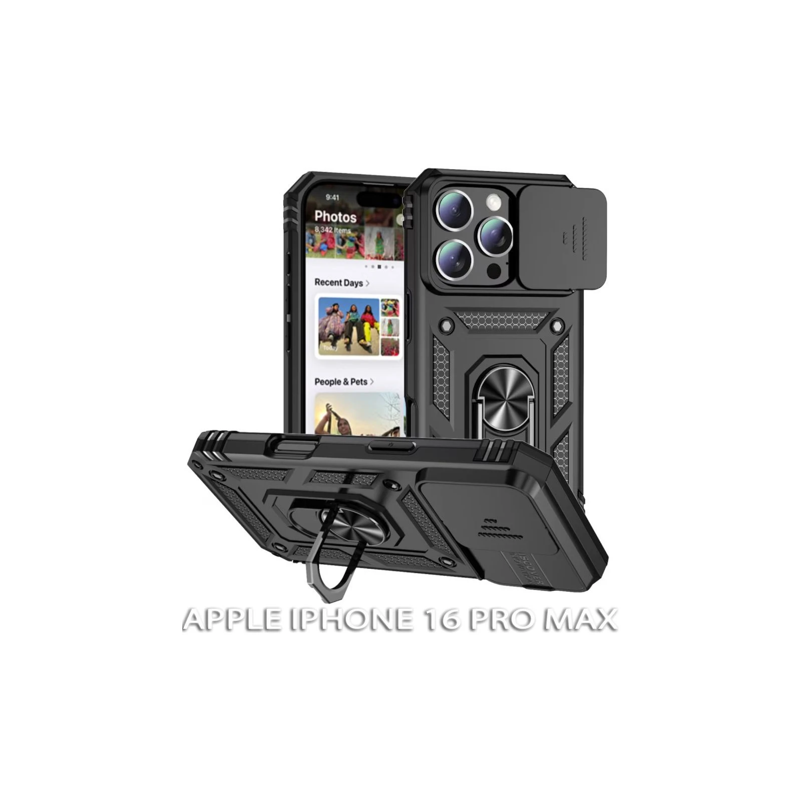 Чохол для мобільного телефону BeCover Military Apple iPhone 16 Pro Max Black (712156) (UA)