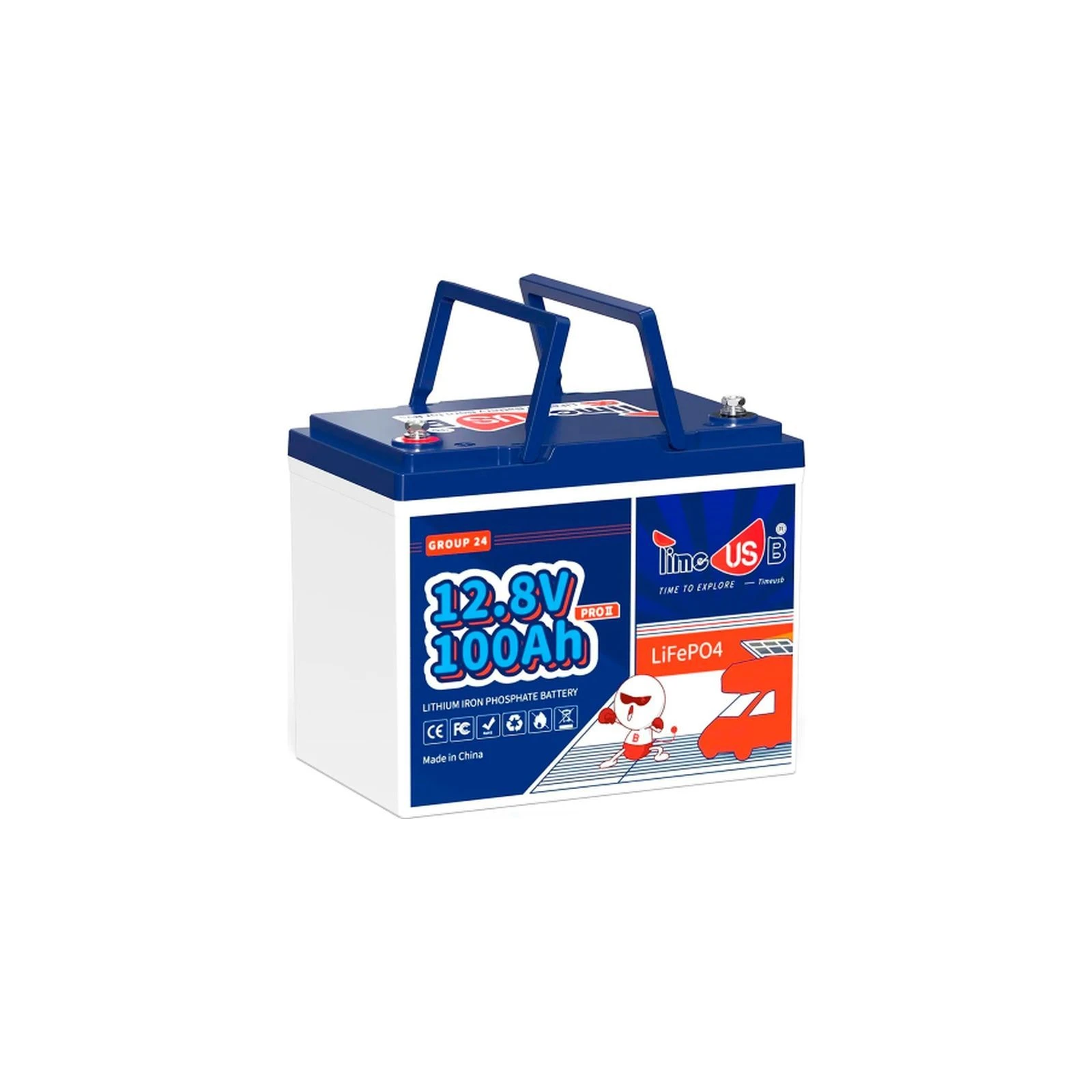 Акумуляторна батарея LiFePo4 Timeusb 12V-100Ah (Timeusb-12V100Ah-Pro) (UA)