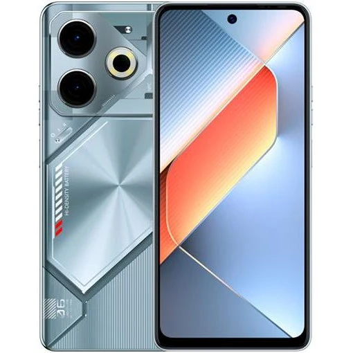 Мобильный телефон Tecno POVA 6 Neo LI6 8/128GB Starry Silver (4894947023620) (UA)