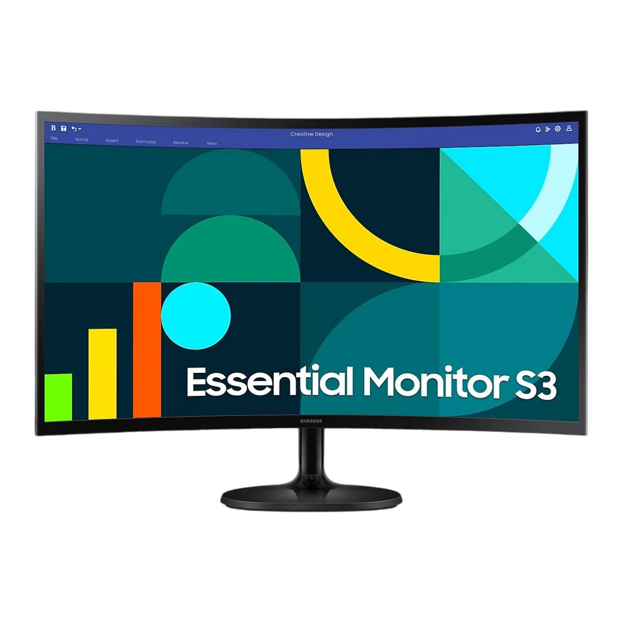 Монитор Samsung 27 Essential S3 LS27D360 (LS27D360GAIXCI) VA Black Curved 100Hz (UA)