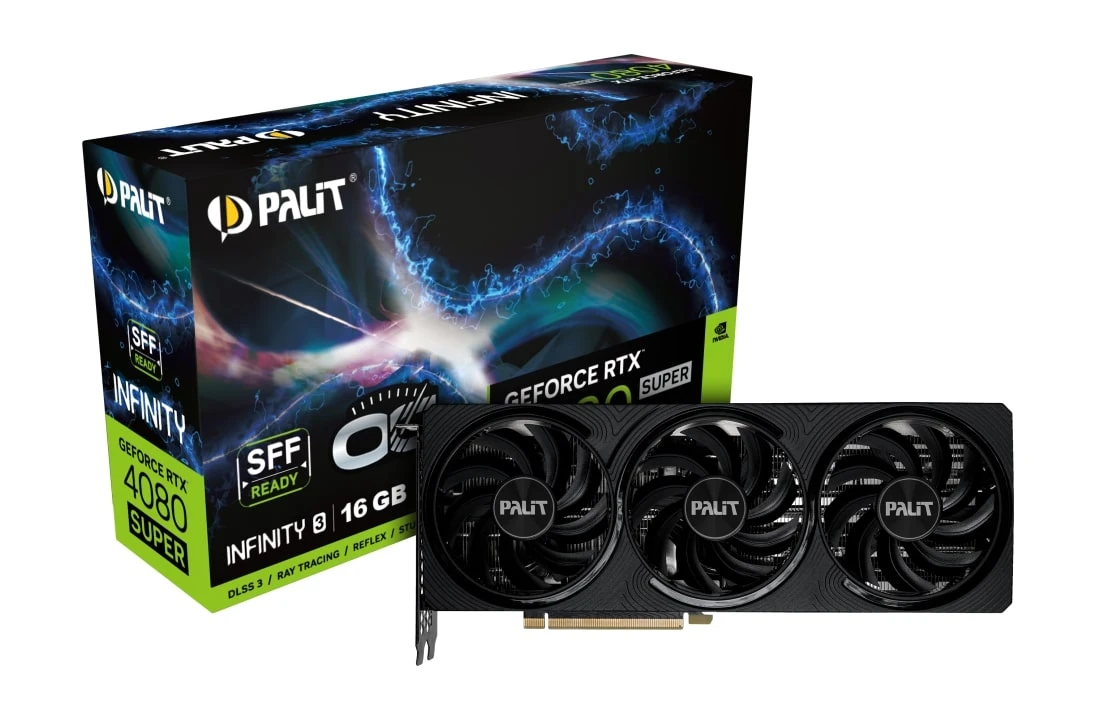 Видеокарта GeForce RTX 4080 Super 16GB GDDR6X Infinity 3 OC Palit (NED408SS19T2-1032S)