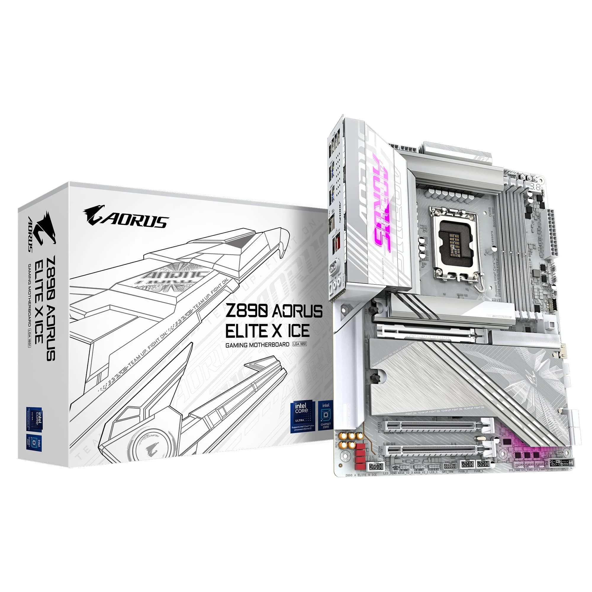 Материнська плата Gigabyte Z890 Aorus Elite X Ice Socket 1851 (Z890 A ELITE X ICE)